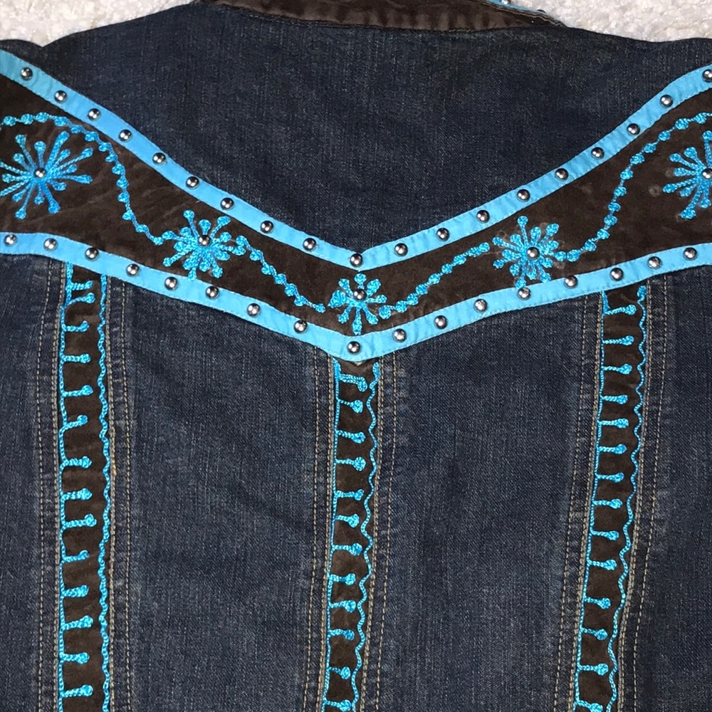 Embellished Denim Jacket szS πΊHPπΊ - Picture 8 of 12
